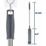 Retractable Gap Dust Cleaner with Extension Pole, Cleaning Tools with 3 Microfiber Dusting Cloths, Extendable Long Handle Duster for Cleaning Under Refrigerator Furniture Appliance Retractable Gap Dust Cleaner with Extension Pole, Cleaning Tools with 3 Microfiber Dusting Cloths, Extendable Long Handle Duster for Cleaning Under Refrigerator Furniture Appliance