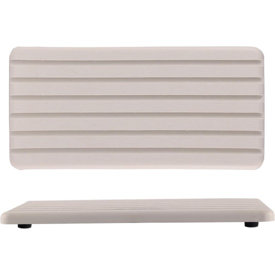 2 PCS Water Absorbent diatomite Coasters, 8.3" x 4" Water Absorbing Stone Tray for Sink, Stone Drying mat for Kitchen Counter, Stone soap Tray Used for Hand Soaps & toiletries & Plants