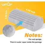 4 Pack Damp Clean Duster Sponge, Magic Sponge Eraser for Household Cleaning, Reusable Dusters Cleaning Supplies for Housekeeping, Dish, Blinds, Glass, Baseboards,Window Track Grooves and Faucets