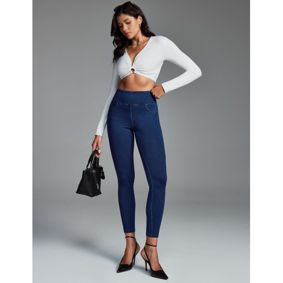 IUGA Butt Lifting Jeans for Women Trendy High Waisted Stretchy Women Jeans Skinny Jeggings Tummy Control with Pockets IUGA Butt Lifting Jeans for Women Trendy High Waisted Stretchy Women Jeans Skinny Jeggings Tummy Control with Pockets