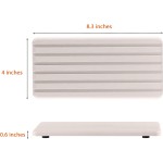 2 PCS Water Absorbent diatomite Coasters, 8.3" x 4" Water Absorbing Stone Tray for Sink, Stone Drying mat for Kitchen Counter, Stone soap Tray Used for Hand Soaps & toiletries & Plants