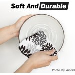 Artoid Mode Black Stripes Home Sweet Home Boho Halloween Kitchen Towels Dish Towels, 18x26 Inch Seasonal Decoration Hand Towels Set of 4