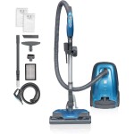 Kenmore BC3005 Pet Friendly Lightweight Bagged Canister Vacuum Cleaner with Extended Telescoping Wand, HEPA, 2 Motors, Retractable Cord, and 4 Cleaning Tools, Blue