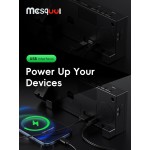 Digital Projection Alarm Clocks for Bedrooms - Large LED Display, 180° Rotatable Projector, 5-Level Dimmer,USB Charger,Battery Backup,Loud Dual Alarms for Kids Elderly,Heavy Sleepers,Snooze,12/24H,DST