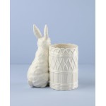 Lenox 897159 Wicker Creek Bunny Vase, Easter Home Decor