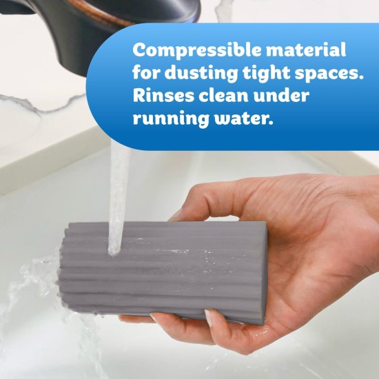 Scrub Daddy Damp Duster Dusting Sponges (8 Count) - Dust Remover for Household Cleaning - Duster for Vents, Railings & Blinds - Reusable Baseboard Cleaner Scrub Daddy Damp Duster Dusting Sponges (8 Count) - Dust Remover for Household Cleaning - Duster for Vents, Railings & Blinds - Reusable Baseboard Cleaner