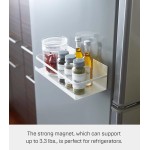 YAMAZAKI Home Plate Magnetic Spice Storage Rack Organizer For Fridge - Steel