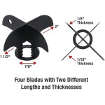 Zenith by Danco Crack and Crevice Cleaner, Weeding and Crevice Cleaning Tool (12027A)