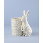 Lenox 897159 Wicker Creek Bunny Vase, Easter Home Decor