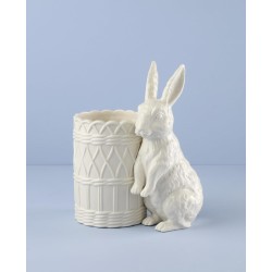 Lenox 897159 Wicker Creek Bunny Vase, Easter Home Decor