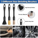 NIKCOSMK Windshield Cleaner Tool, 14Pcs Car Cleaning Kit - Car Interior Detailing Kit with Extendable Handle, Cleaning Gel & Microfiber Pads, All-in-One Inside Car Cleaning Supplies for Women Men
