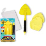 Invisible Glass 95160 Reach & Clean Windshield Cleaning Tool and Car Window Cleaner Tool for Interior and Exterior Auto Glass, Trucks, SUVs, RVs and Home Windows with 2 Microfiber Pads and Storage Bag