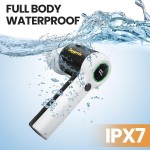 Electric Bathroom Cleaning Brush, Cordless Spin Scrubber Full Body Waterproof IPX7 with 6 Replaceable Brush Heads for Bathtub/Kitchen/Window/Home Cleaning -SD-CTB02