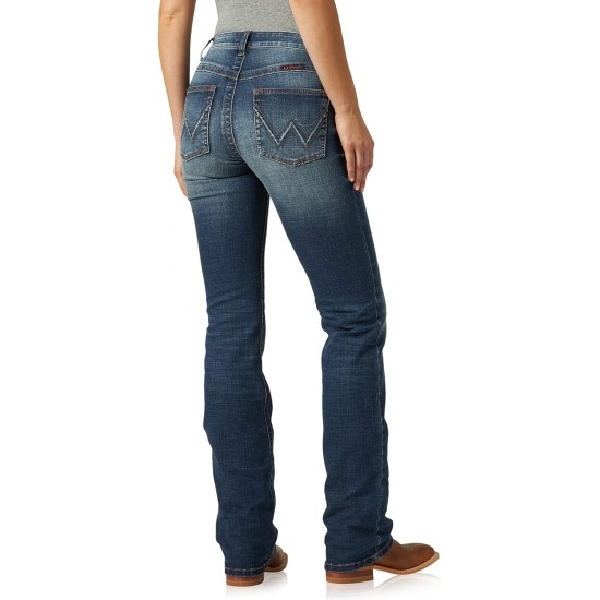 Wrangler Women's Premium Patch Mae Sits Above Hip Jean
