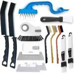 13Pcs Crevice Cleaning Brush Set, Window Groove Cleaning Brush Kit Hard Bristle for Sliding Door, Sill, Tile Lines, Shutter, Corner, Grout, Sink 13Pcs Crevice Cleaning Brush Set, Window Groove Cleaning Brush Kit Hard Bristle for Sliding Door, Sill, Tile Lines, Shutter, Corner, Grout, Sink