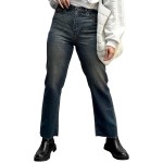 FairBeauty Women's Skinny Stretch Jeans Frayed Raw Hem Slim Fit Jeans Ripped Denim Pants