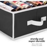 Premium Wrapping Paper Organizer Storage | Gift Wrap Holder With Extra Pockets for Christmas Decorations, Reinforced Handles, Heavy Duty, Ultra-Durable, Tear-Proof Fabric - Fits Up to 27 Rolls (Black)