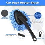 Windshield Cleaner Tool, 15Pcs Car Interior Detailing Kit, Car Cleaning Kit Interior Cleaner, Car Detailing Brushes, Car Cleaning Gel, Car Cleaning Supplies Tools Accessories for Women, Men, Interior