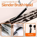 13Pcs Crevice Cleaning Brush Set, Window Groove Cleaning Brush Kit Hard Bristle for Sliding Door, Sill, Tile Lines, Shutter, Corner, Grout, Sink 13Pcs Crevice Cleaning Brush Set, Window Groove Cleaning Brush Kit Hard Bristle for Sliding Door, Sill, Tile Lines, Shutter, Corner, Grout, Sink