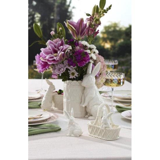 Lenox 897159 Wicker Creek Bunny Vase, Easter Home Decor