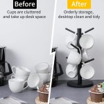 MyLifeUNIT Mug Holder Tree, Coffee Cup Holder with 6 Hooks (Black) | MyLifeUNIT, Mug Holder Tree, Coffee Cup Holder, 6 Hooks, Black MyLifeUNIT Mug Holder Tree, Coffee Cup Holder with 6 Hooks (Black) | MyLifeUNIT, Mug Holder Tree, Coffee Cup Holder, 6 Hooks, Black