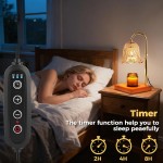 Candle Warmer Lamp with Timer Dimmable, Birthday Gifts for Women Mom, House Warming Gifts New Home Decor, Wax Melt Warmer for Jar Candles