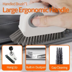 13Pcs Crevice Cleaning Brush Set, Window Groove Cleaning Brush Kit Hard Bristle for Sliding Door, Sill, Tile Lines, Shutter, Corner, Grout, Sink