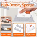 Window Track Cleaner Tools Set - 14 Pcs Window Groove Cleaning Brush Kit, Crevice Cleaning Brush for Sliding Door, Shutter, Sill, Tile Lines, Sink