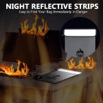 Upgraded Two Pockets Fireproof Document Bag (2000℉), andyer 15”x 11”Waterproof Fireproof Money Bag for Cash with Zipper, Important Document Storage Organizer for Valuables, Legal Documents Safe