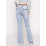 EMMIOL Women's Flare Wide Leg Jeans Stretchy High Waisted Bell Bottom 2026 Basic Bootcut Denim Pants