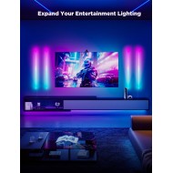 Govee Glide Wall Lights, RGBIC LED Light, Smart Gaming Light Compatible with SmartThings, RGB Lights Bar, LED Wall Lights for Bedroom, 2 Panels Set (3 Sections/Panel)