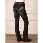 Flamingals Boot Cut Jeans for Women Mid Waist Straight Leg Jeans Trendy Jeans Denim Pants