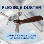 Bona High Performance Dusting System - 1 Extendable Handle, 3 Disposable Dusters, 1 Reusable Duster, & 1 Storage Bag - Extendable Dusting Kit