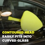 Invisible Glass 95160 Reach & Clean Windshield Cleaning Tool and Car Window Cleaner Tool for Interior and Exterior Auto Glass, Trucks, SUVs, RVs and Home Windows with 2 Microfiber Pads and Storage Bag