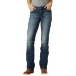 Wrangler Women's Premium Patch Mae Sits Above Hip Jean