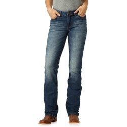 Wrangler Women's Premium Patch Mae Sits Above Hip Jean