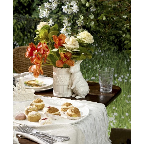 Lenox 897159 Wicker Creek Bunny Vase, Easter Home Decor