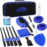 Windshield Cleaner Tool, 15Pcs Car Interior Detailing Kit, Car Cleaning Kit Interior Cleaner, Car Detailing Brushes, Car Cleaning Gel, Car Cleaning Supplies Tools Accessories for Women, Men, Interior