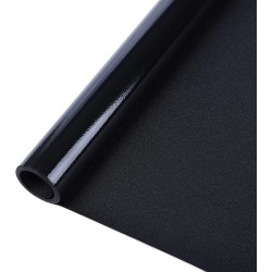 rabbitgoo Blackout Window Film, Sun Heat Blocking Privacy Cover for Glass, Removable Opaque Room Darkening Dark Black Out Window Covers Tint Shades for Home Day Sleep Light Blocker 17.5 x 78.7 Inches