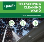 Orbit 58543 Telescoping Gutter Cleaning Wand, Silver
