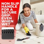Scrub Brush Set of 3pcs - Cleaning Shower Scrubber with Ergonomic Handle and Durable Bristles - Grout Cleaner Brush - Scrub Brushes for Cleaning Bathroom/Shower/Tile/Kitchen/Floor/Bathtub/Carpet Scrub Brush Set of 3pcs - Cleaning Shower Scrubber with Ergonomic Handle and Durable Bristles - Grout Cleaner Brush - Scrub Brushes for Cleaning Bathroom/Shower/Tile/Kitchen/Floor/Bathtub/Carpet