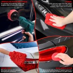 32Pcs Car Detailing Kit, Auto Detailing Brush Set and Drill Brush Attachments with Portable Handbag, Multi-Functional Vehicle Cleaning Tool for Wheels, Windshield