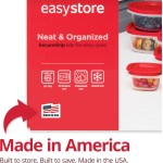 Rubbermaid EasyStore Large Containers, 18-Piece Set, Food Storage Containers with Lids
