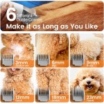 oneisall Dog Grooming Vacuum, Pet Grooming Vacuum with Clipper Nail Grinder, 1.5L Dust Cup Dog deshedding Brush with 7 Tools for Shedding Pet Hair, Home Cleaning(Blue)