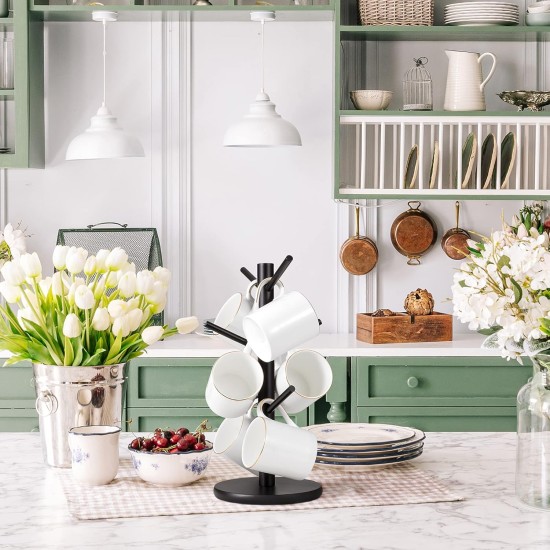 MyLifeUNIT Mug Holder Tree, Coffee Cup Holder with 6 Hooks (Black) | MyLifeUNIT, Mug Holder Tree, Coffee Cup Holder, 6 Hooks, Black MyLifeUNIT Mug Holder Tree, Coffee Cup Holder with 6 Hooks (Black) | MyLifeUNIT, Mug Holder Tree, Coffee Cup Holder, 6 Hooks, Black