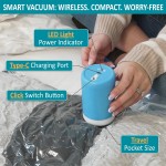 Cozy Essential Travel Vacuum Storage Bags with Rechargeable Cordless Electric Pump, Space Saver Bags for Luggage, Suitcase, Carry-On, for Clothes, Blankets, Comforters, Pillows, 26 Combo