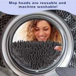 Wall Cleaner Mop with 79 Inches Long Handle, 360° Wall Washer Cleaner Tool for Walls/Ceiling Fans/Dust/Baseboard/Floors Clean, Ceiling Cleaner Tool Duster with Squeegee 6 Replacement Pads Wall Cleaner Mop with 79 Inches Long Handle, 360° Wall Washer Cleaner Tool for Walls/Ceiling Fans/Dust/Baseboard/Floors Clean, Ceiling Cleaner Tool Duster with Squeegee 6 Replacement Pads